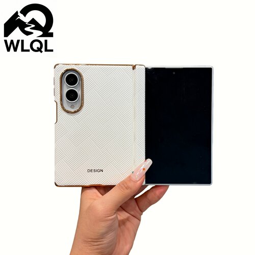 【WLQL手机壳】高级编织感双中轴磁吸式适用三星zfold8ultra手机壳超薄折叠屏zfold7/8保护套w26高级感w25