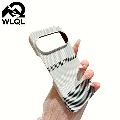 【WLQL手机壳数码店】高级编织感适用谷歌pixel11pro碳纤维纹手机壳简约内置磁吸谷歌10pro半包式pixe9保护套