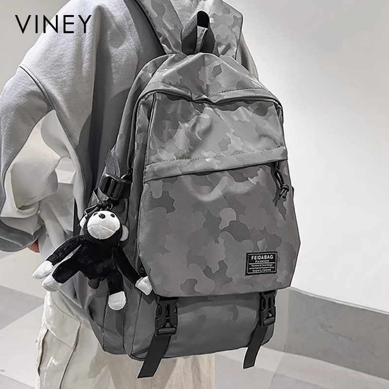 Viney书包男2025新款双肩包小学初中高中生大容量轻便休闲女背包