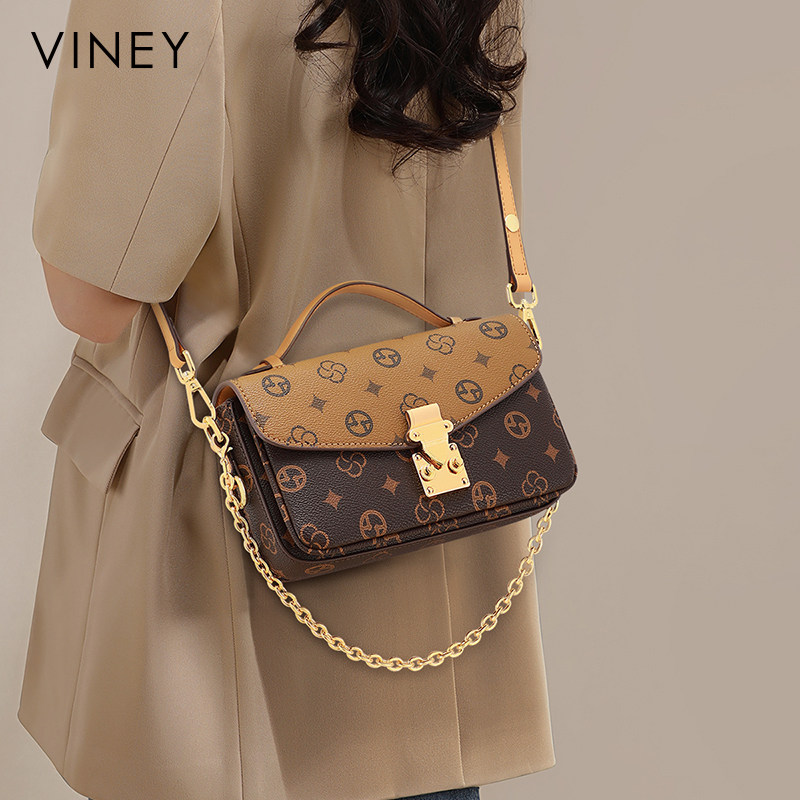 Viney包包2026新款春夏季单肩斜挎包链条包轻奢高级感手提小包