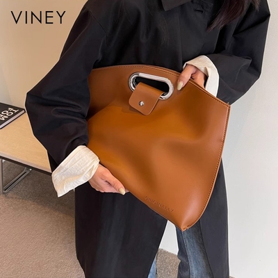 Viney包包2024新款秋冬手提公文包大容量托特电脑包上班时尚女包