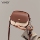 Viney bag 2026 новая кожаная женская сумка, маленькая круглая сумка, легкая роскошная нишевая сумка для мобильного телефона высокого класса, маленькая сумка-мессенджер mini 3