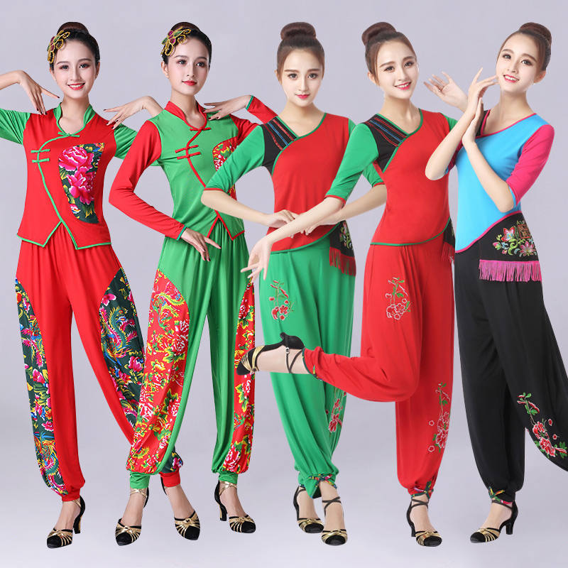 广场舞服装舞蹈套装跳舞衣飞魅