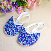 芭蕾体操舞蹈练功练舞鞋 珠绣前脚掌套半截鞋 护脚套 肚皮舞鞋 飞魅