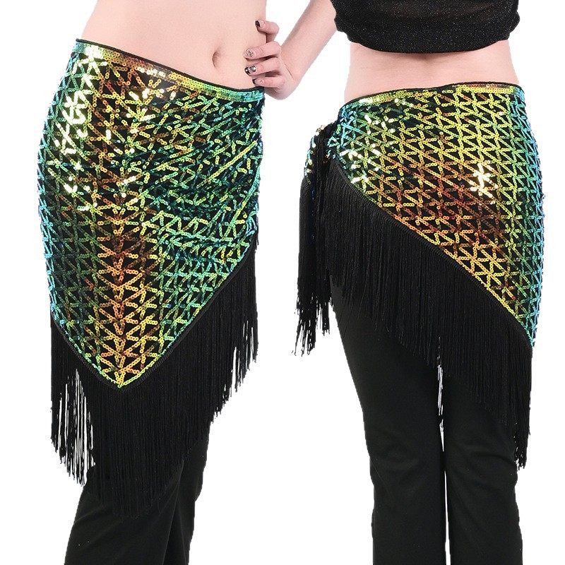 肚皮舞腰链 印度舞性感舞蹈腰饰 亮片流苏表演臀巾三角巾腰巾,运动/瑜伽/健身/球迷用品,肚皮舞腰链,淘宝优惠券,粉丝福利购,淘宝优惠卷