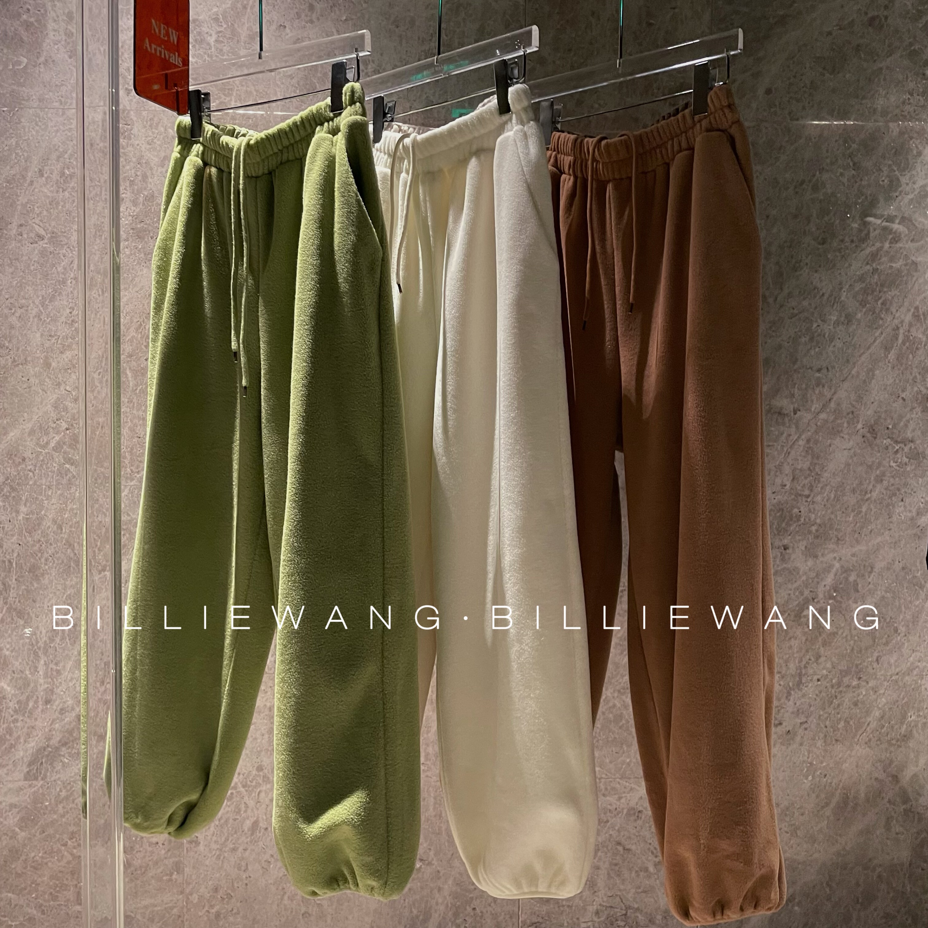 BW小众设计师定制系列｜遛弯裤｜摇粒绒休闲运动卫裤