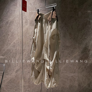 BW独立设计师高定系列｜步履岩野｜抽褶刺绣围裙两件套抽绳裤