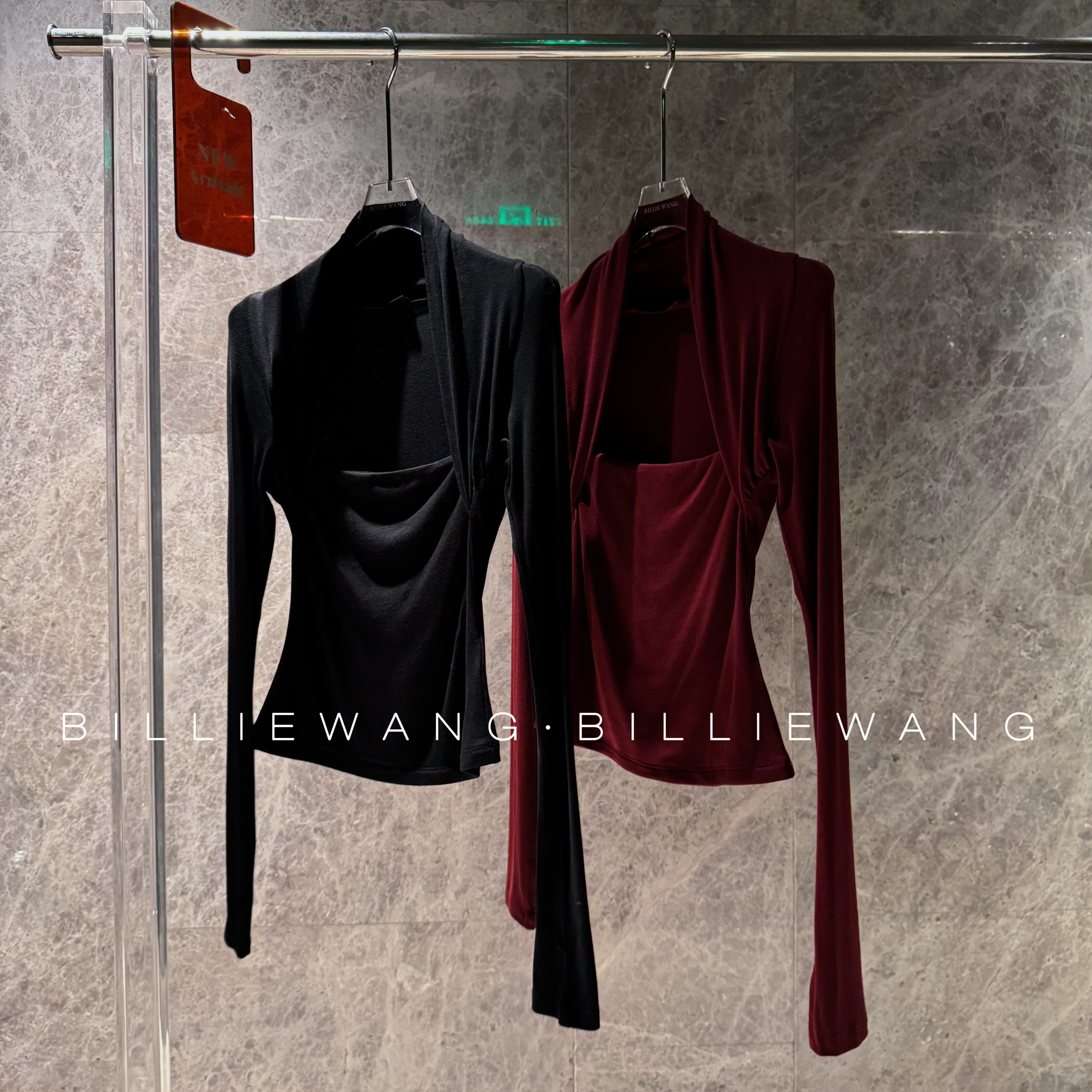 BW独立设计师高定系列｜视觉结构羊毛披肩假俩件方领打底上衣