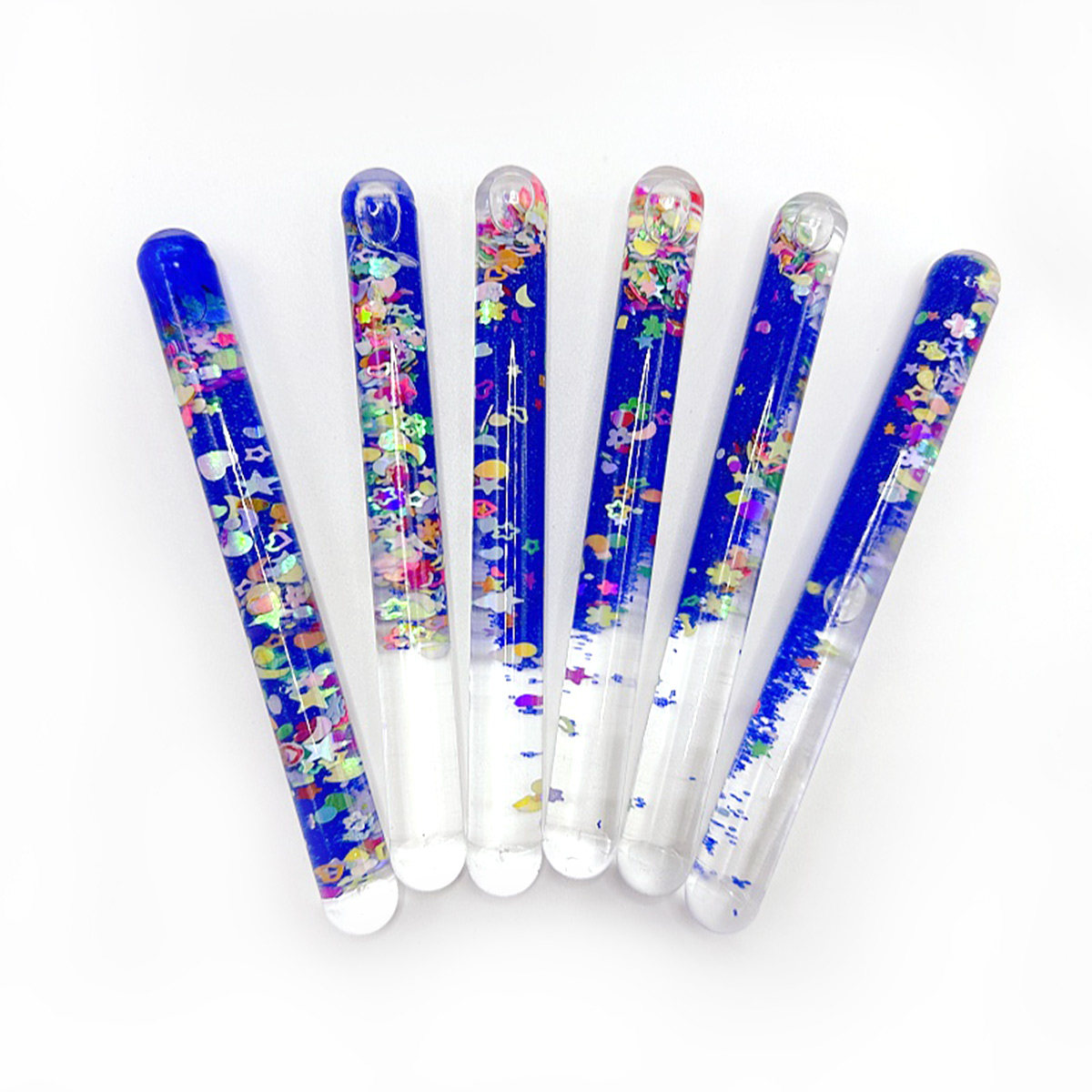 彩色流沙棒亚克力透明棒儿童早教玩具创意手工益智早教幼儿园礼品