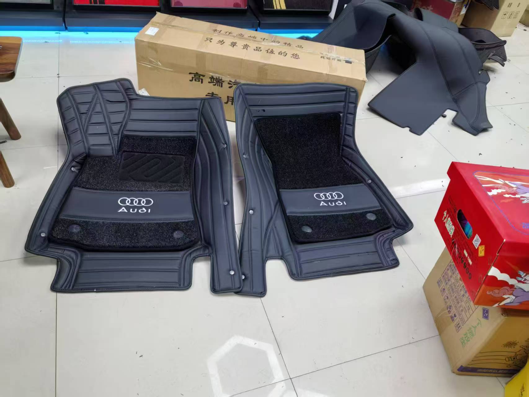 订做A3两厢三厢Q2Q3Q8Q5A7全包围汽车皮革专车专用脚垫