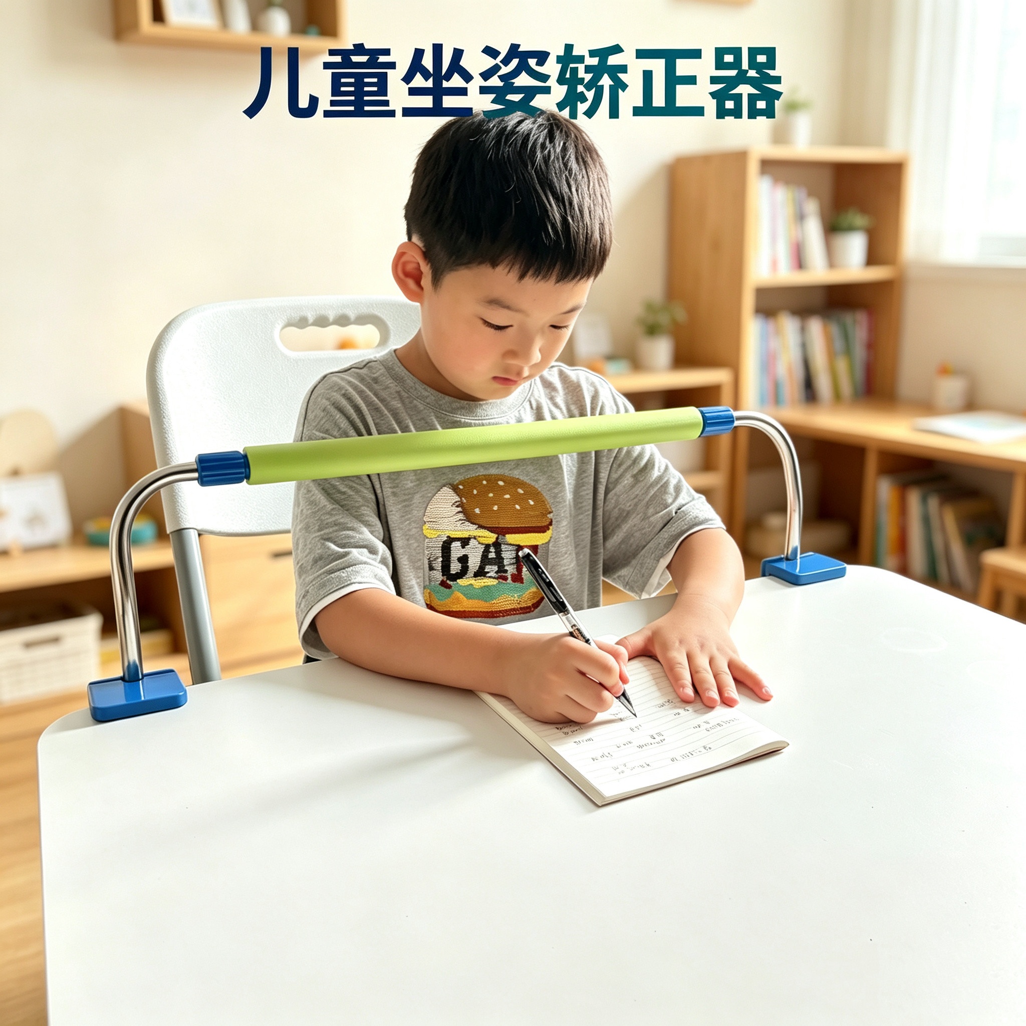 坐姿矫正器儿童防低头神器防近视小学生纠正写字姿势桌面支架护眼