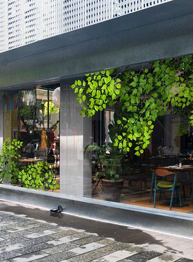 商场橱窗玻璃门贴纸店铺卡通花卉静电贴膜服装酒店落地窗装饰窗花