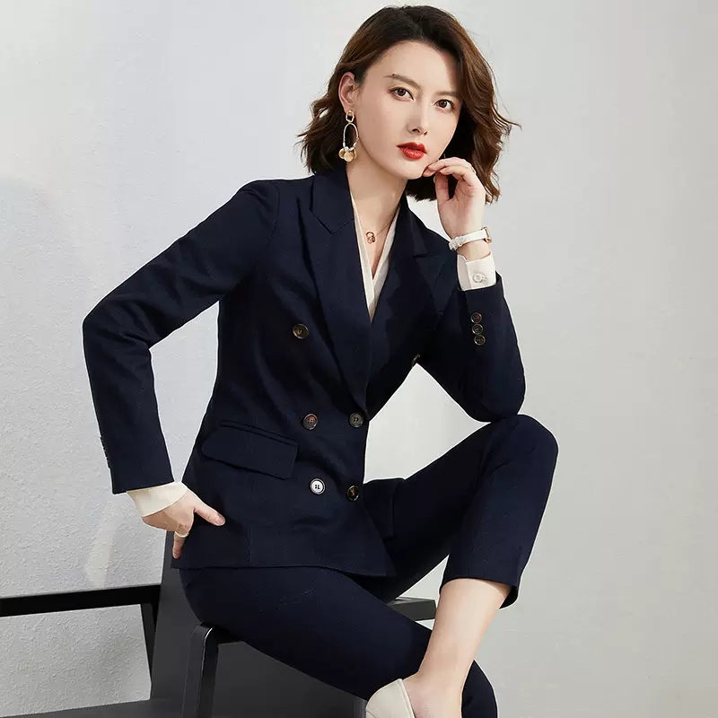 艾尚臣职业套装女士商务西装春秋