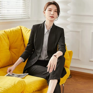 艾尚臣秋冬西装套装面试正装置业顾问女装爱尚臣售楼部经理工作服