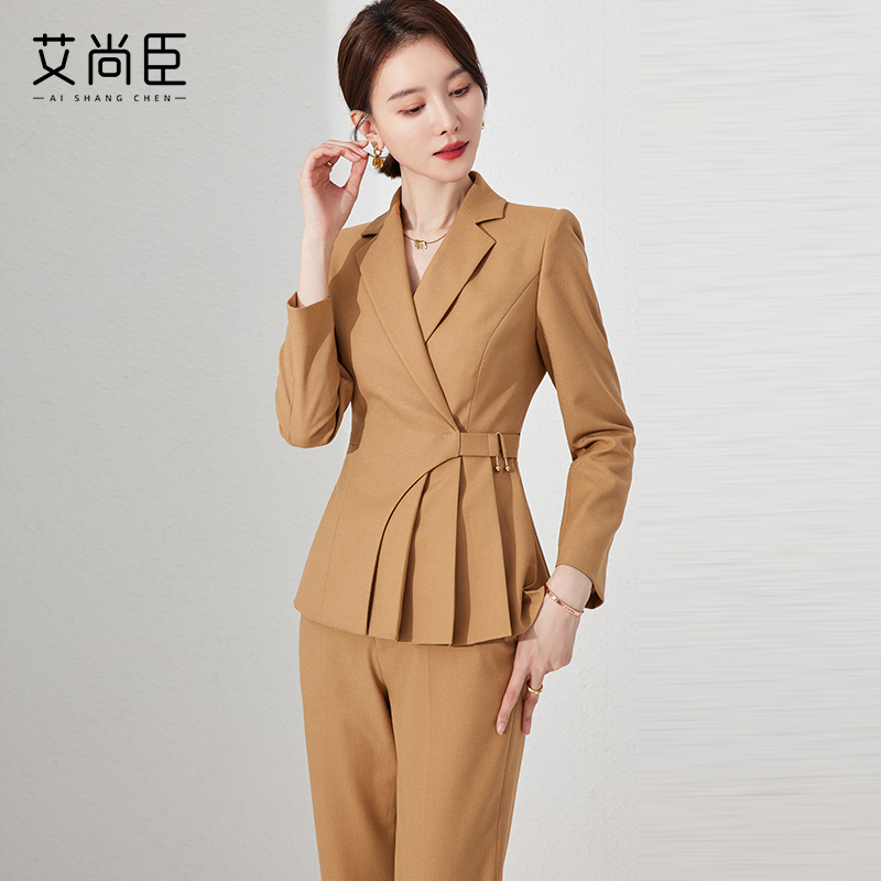 艾尚臣西装套装女秋珠宝店工作服
