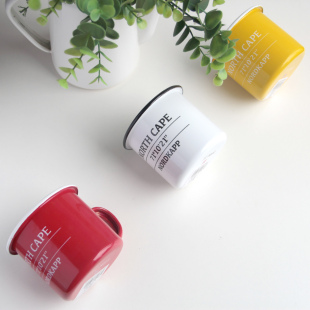 珐琅搪瓷马克杯挪威北角世界 尽头文化杯文青杯尾单咖啡杯水杯