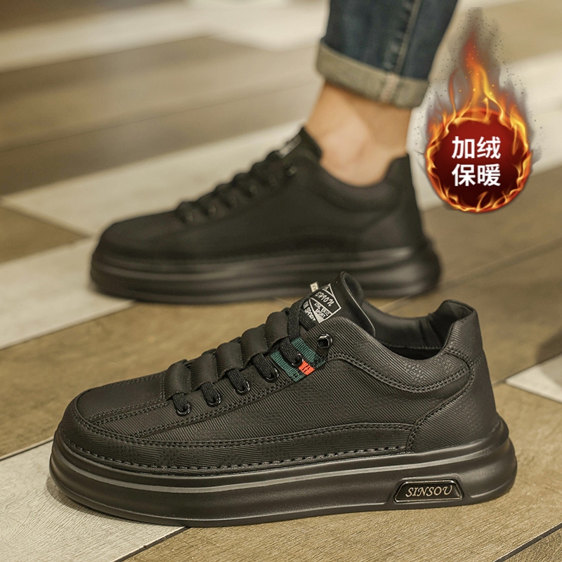 爆款潮流百搭痞帅一脚蹬板鞋男士