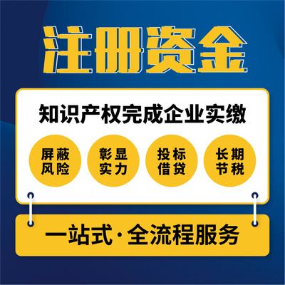 全国企业知识产权实缴注册资本资验无形资产评估技术入股专利购买