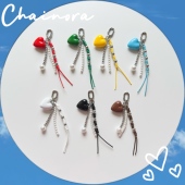 戢十伍原创手作 创意搭配手机链条多色复古可爱手机挂件 初见