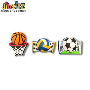 洞洞鞋配饰适配crocs配饰鞋花装饰扣足球篮球diy卡通鞋扣饰品鞋花