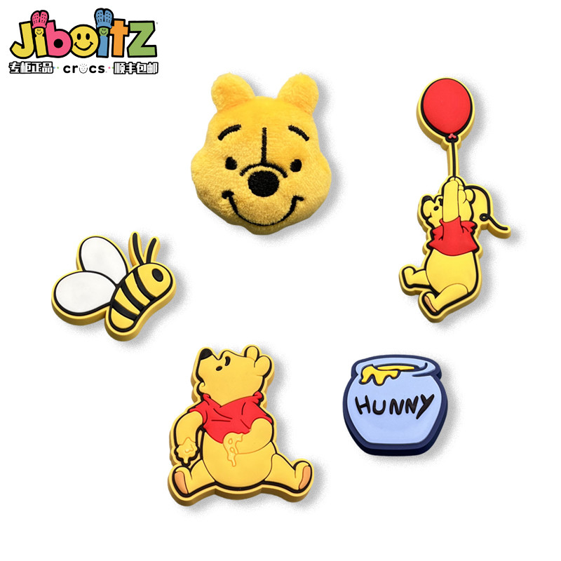 洞洞鞋配饰适配crocs配饰鞋花装饰扣趣味卡通小熊维尼熊饰品鞋花,服饰配件/皮带/帽子/围巾,鞋扣,淘宝优惠券,粉丝福利购,淘宝优惠卷
