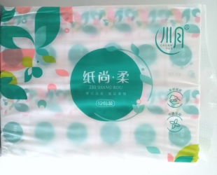 川月抽纸纸尚柔 180张数420张12连包大码 家庭实惠装 尺寸156