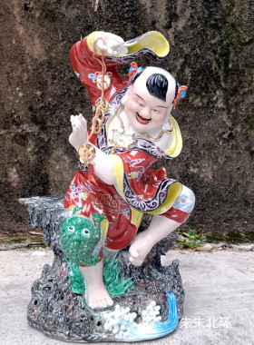 店铺家居招财风水摆件刘海戏金蝉