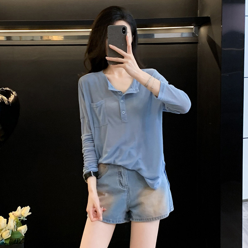防晒衫网纱长袖t恤女薄款