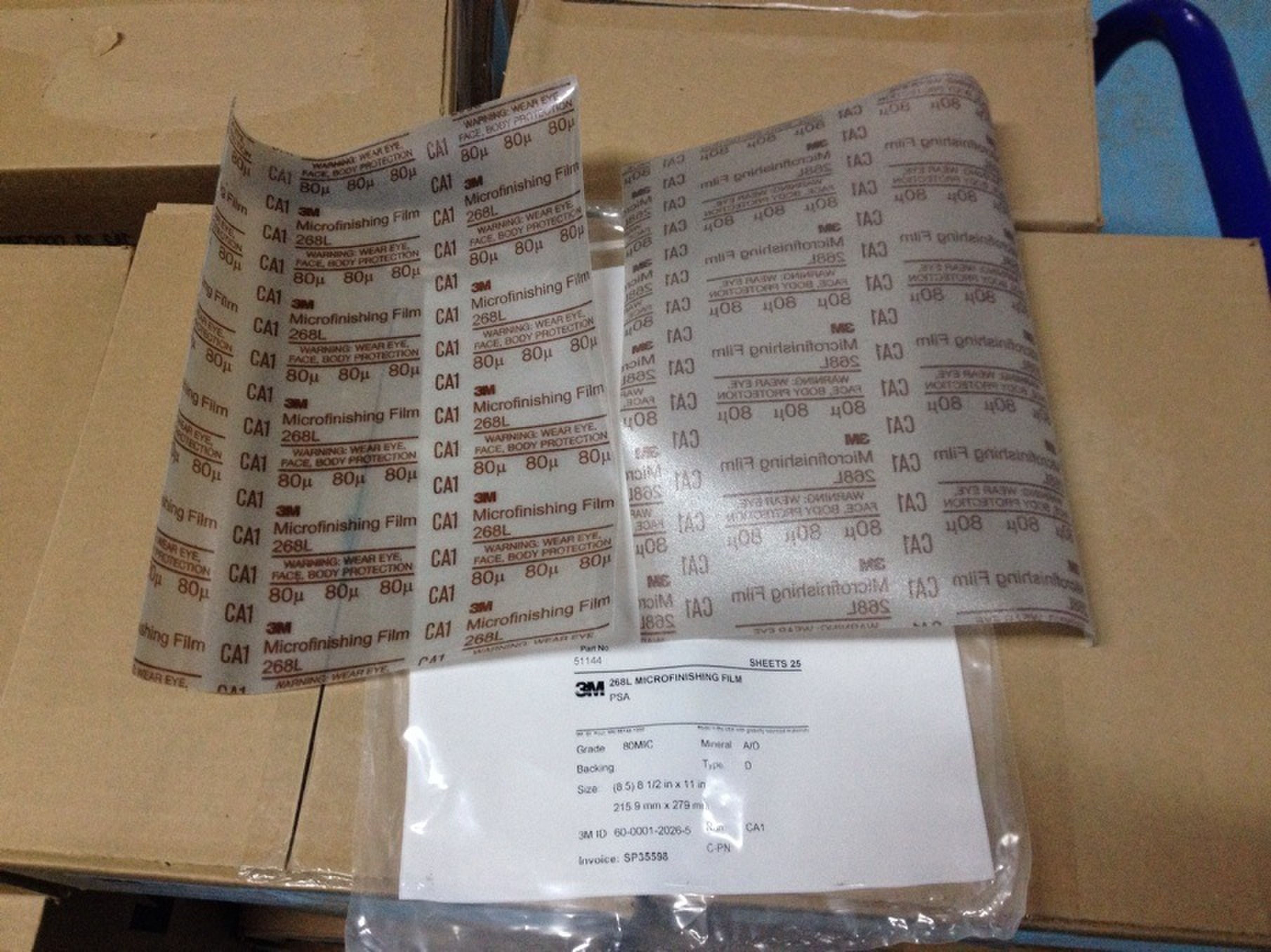 砂纸3m268L电厂阀门研磨