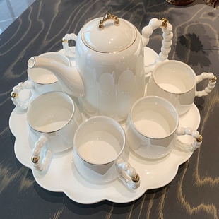 家用客厅待客喝水杯子茶杯茶具茶壶乔迁新居水具整套 术本水装