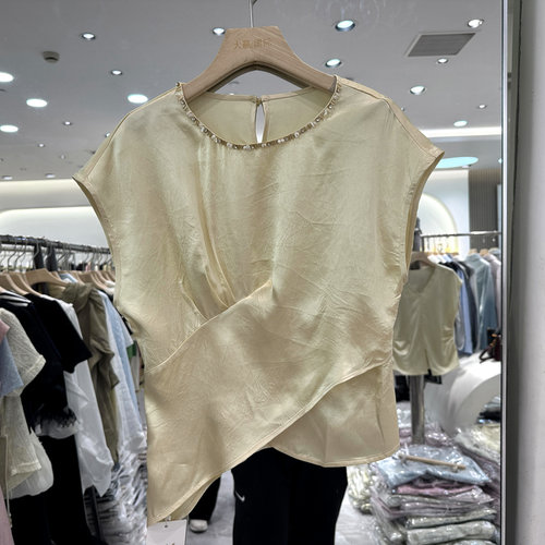 大张总D9760不规则醋酸衬衫