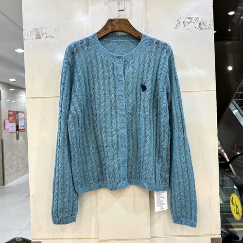 33-98025麻花纹羊毛针织衫开衫