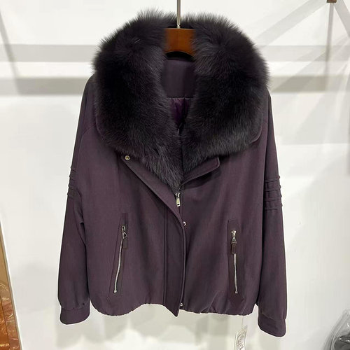 QX265-25165狐狸毛领鹅绒派克服