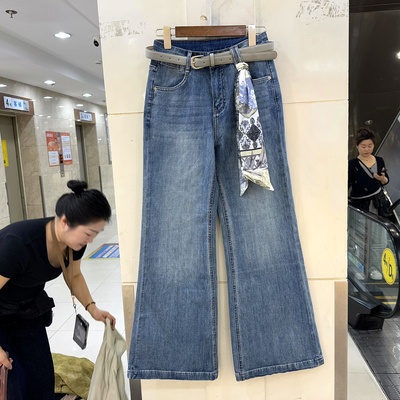 382-T18300牛仔喇叭裤女裤