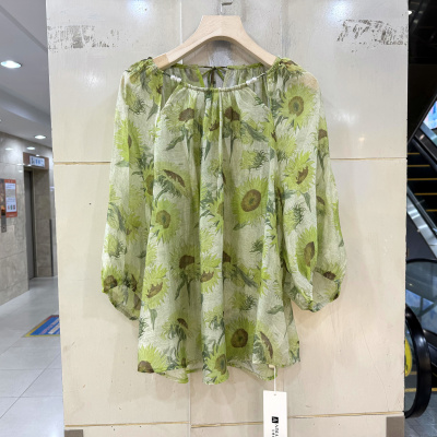 艾嫚伊88200花色天丝衬衫