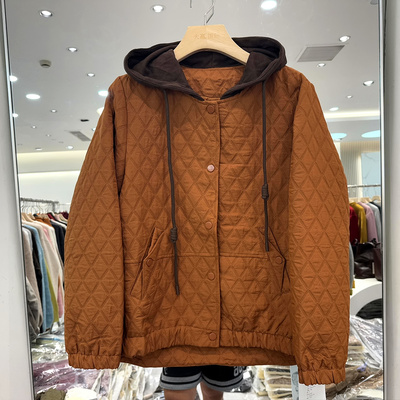 草莓8716大版单排扣棉衣外套