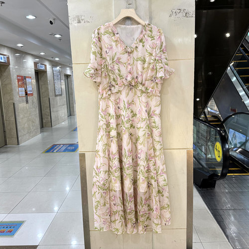 艾尔菲洋26A-B8006花色中长裙