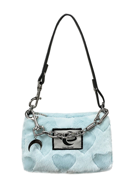 Chaos Monster原创设计腋下包辣妹爱心毛绒女包包冬季单肩毛毛包