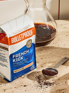 Bulletproof-防弹咖啡 生酮体重管理French Kick 深度咖啡粉 340g