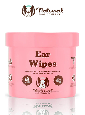 Natural Dog-Ear Wipes天然抑细菌真菌除耳垢宠物耳部清洁湿巾