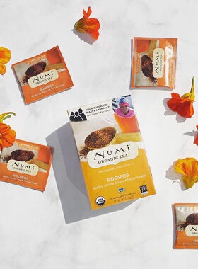Numi-Rooibos 南非博士茶 路易波士茶 无咖啡因花草茶包 18包