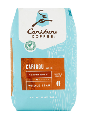 Caribou Coffee-中度烘焙 Caribou Blend 驯鹿综合 咖啡豆 340g