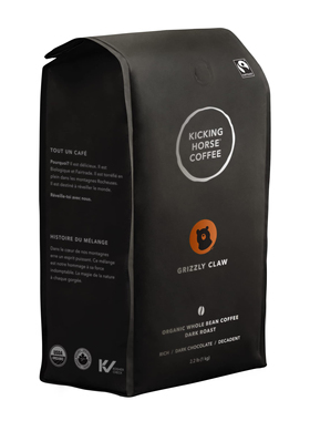 Kicking Horse-加拿大 Grizzly's Claw 熊爪 深度烘焙 咖啡豆 1kg