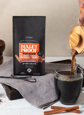 Bulletproof-防弹咖啡集中注意力思路清晰 肉桂香草中度烘焙咖啡