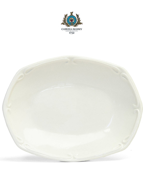 Caswell Massey-陶瓷香皂托盘白色雕花设计北欧风沥水皂盒皂架碟