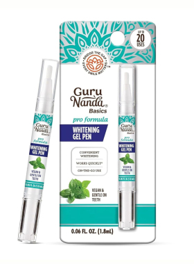 GuruNanda-温和配方过氧化氢和薄荷醇配方除牙表面污渍牙齿美白笔