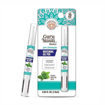 GuruNanda-温和配方过氧化氢和薄荷醇配方除牙表面污渍牙齿美白笔