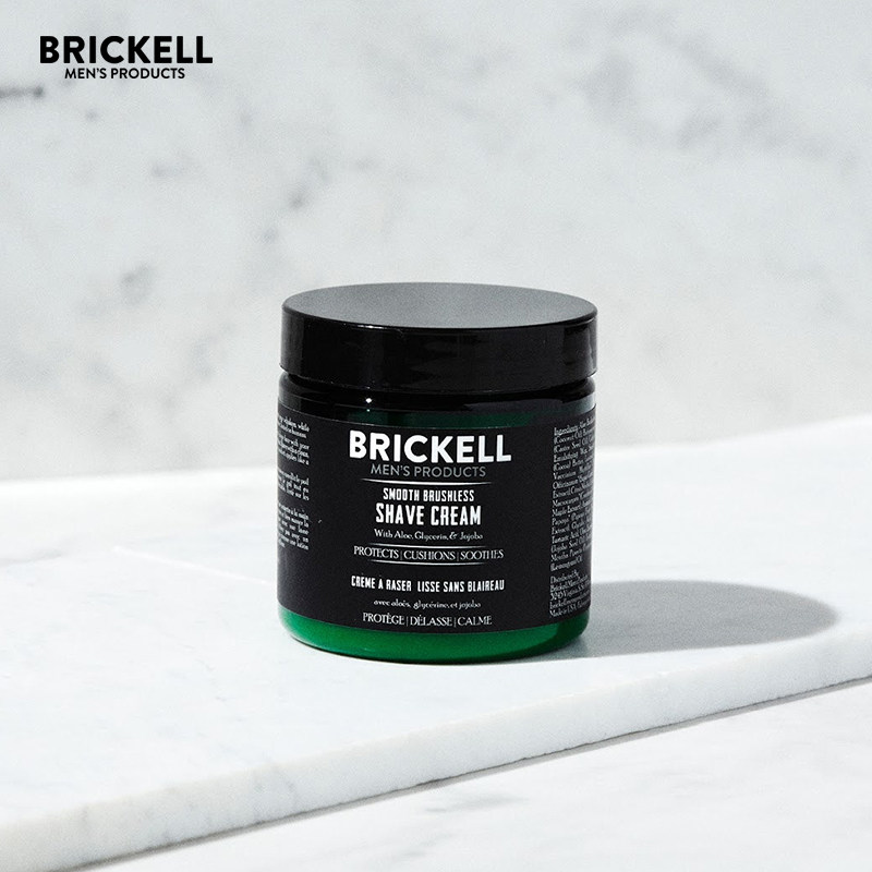 Brickell-Shave Cream 天然成分无泡沫光滑紧密男士剃须膏147ml,美容护肤/美体/精油,男士须后水,淘宝优惠券,粉丝福利购,淘宝优惠卷