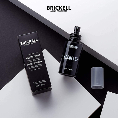 Brickell-温暖烟熏清新柑橘天然持久香体精致男士古龙水香水 50ml