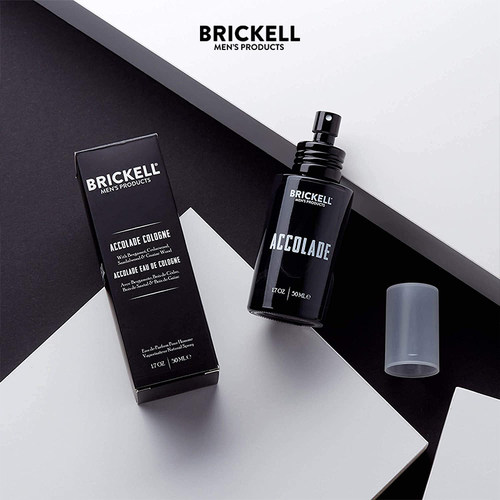 Brickell-温暖烟熏清新柑橘天然持久香体精致男士古龙水香水 50ml